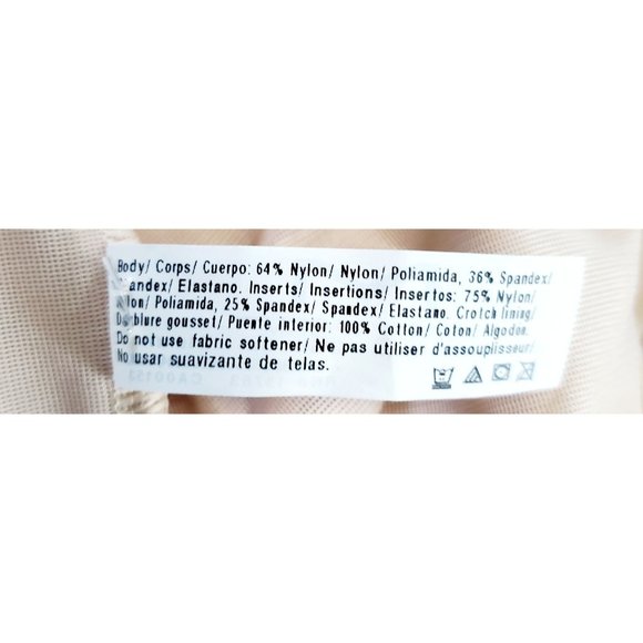 Maidenform Nude Bodysuit w/ Adjustable Crotch & Shoulder Straps Sz S - Picture 8 of 8